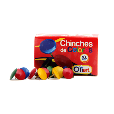 Set De Oficina Kawaii. Ganchos Clips + Chinchones En Colores