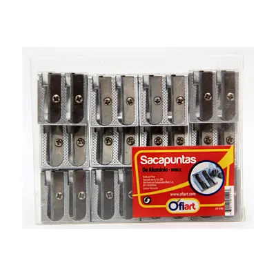 Sacapunta doble de aluminio