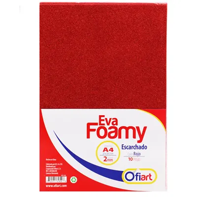 Foamy Escarchado Rojo