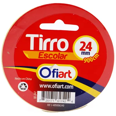 Tirro Escolar Multi uso 24mm x 900 cm