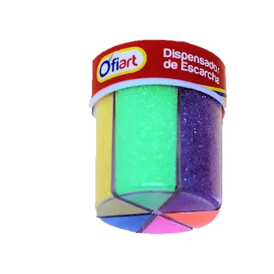 Dispensador de escarcha seis colores