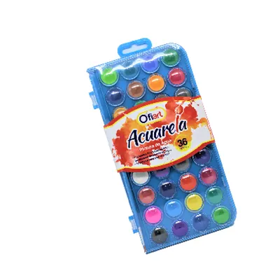 Acuarela de agua 36 colores