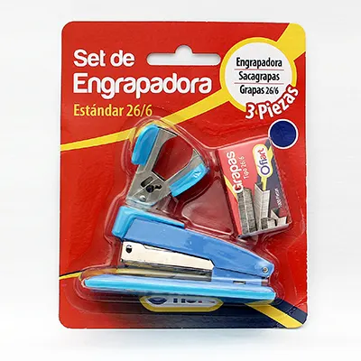Blister de Mini engrapadora con grapas