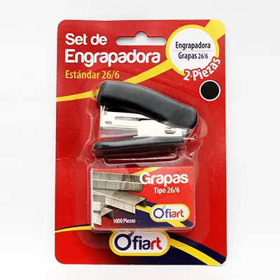 Blister de Mini engrapadora con grapas