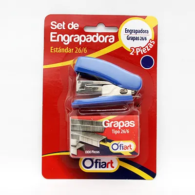 Blister de Mini engrapadora con grapas