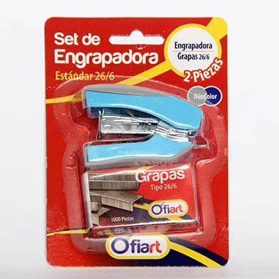 Blister de Mini engrapadora con grapas