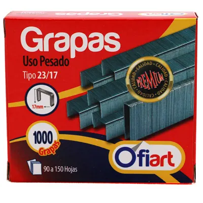 Grapas de uso pesado 23/17