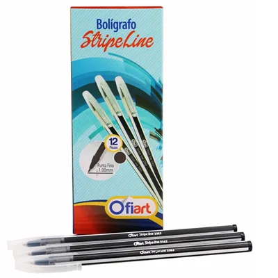Bolígrafo Stripe Line Negro