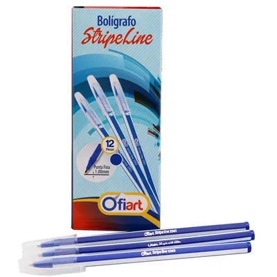 Bolígrafo Stripe Line Azul