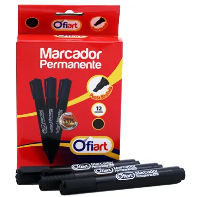Marcador Permanente Negro
