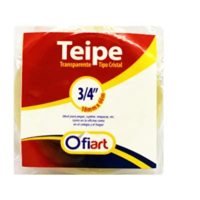 Tape transparente 3/4"