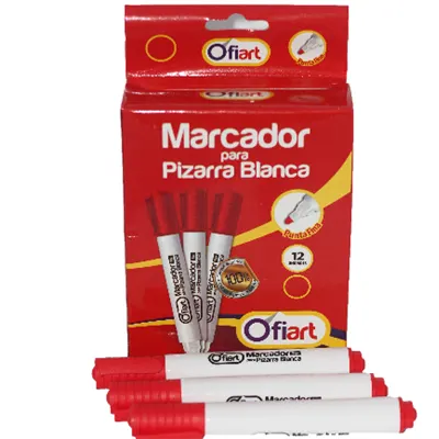 Marcador de Pizarra Rojo