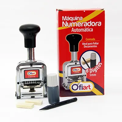 Numeradora con tinta (6 digitos)